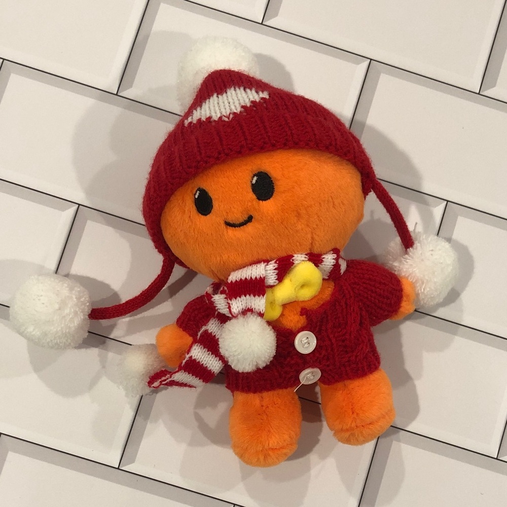 Orange Plush Toy with Red Outfit